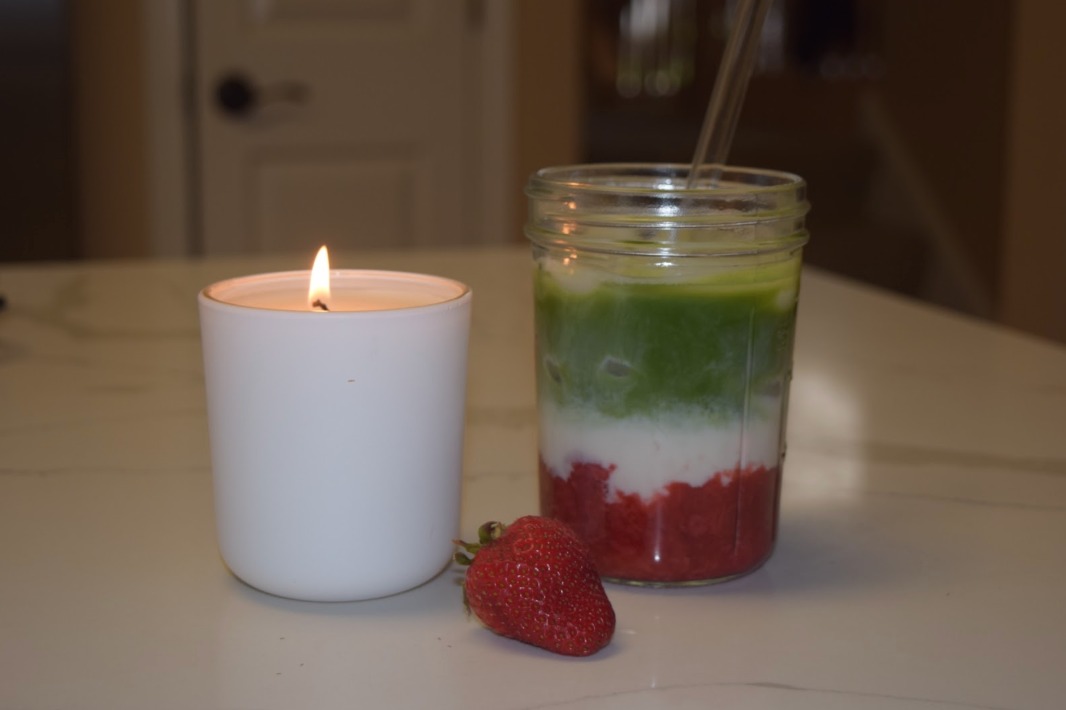 Strawberry matcha recipe cover